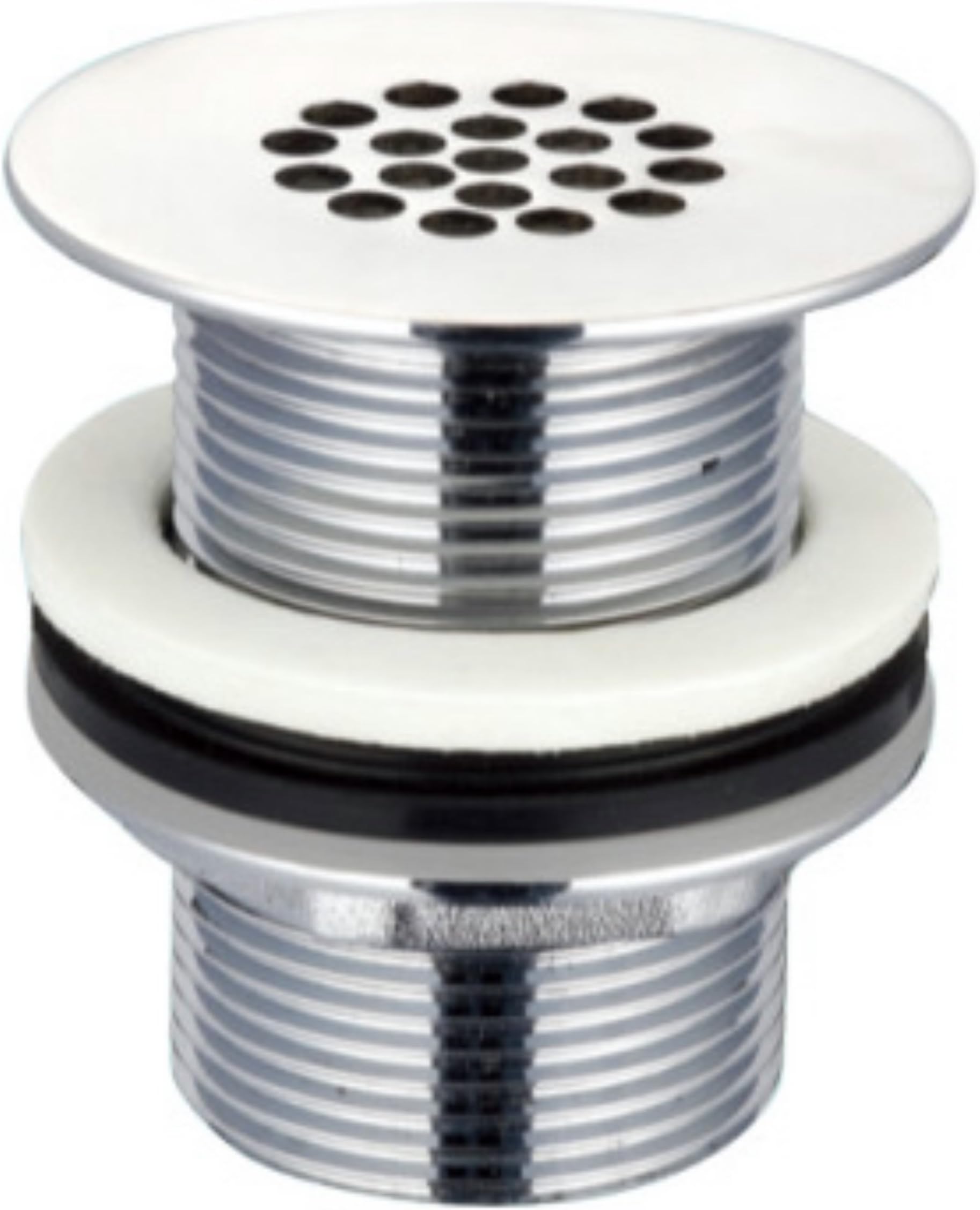 Flat Grid 19 Hole Brass Basin Waste Without Overflow, Unslotted