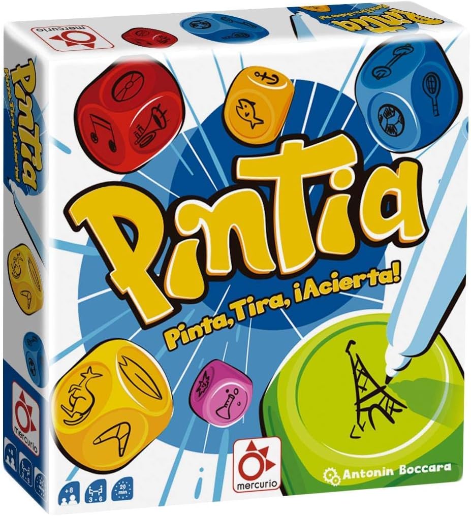 Mercurio Gioco Da Tavolo (BO0017) | Gioco Creativo Per Dipingere Con I Dadi, Alta Qualità, Resistente, Per Famiglie E Amici