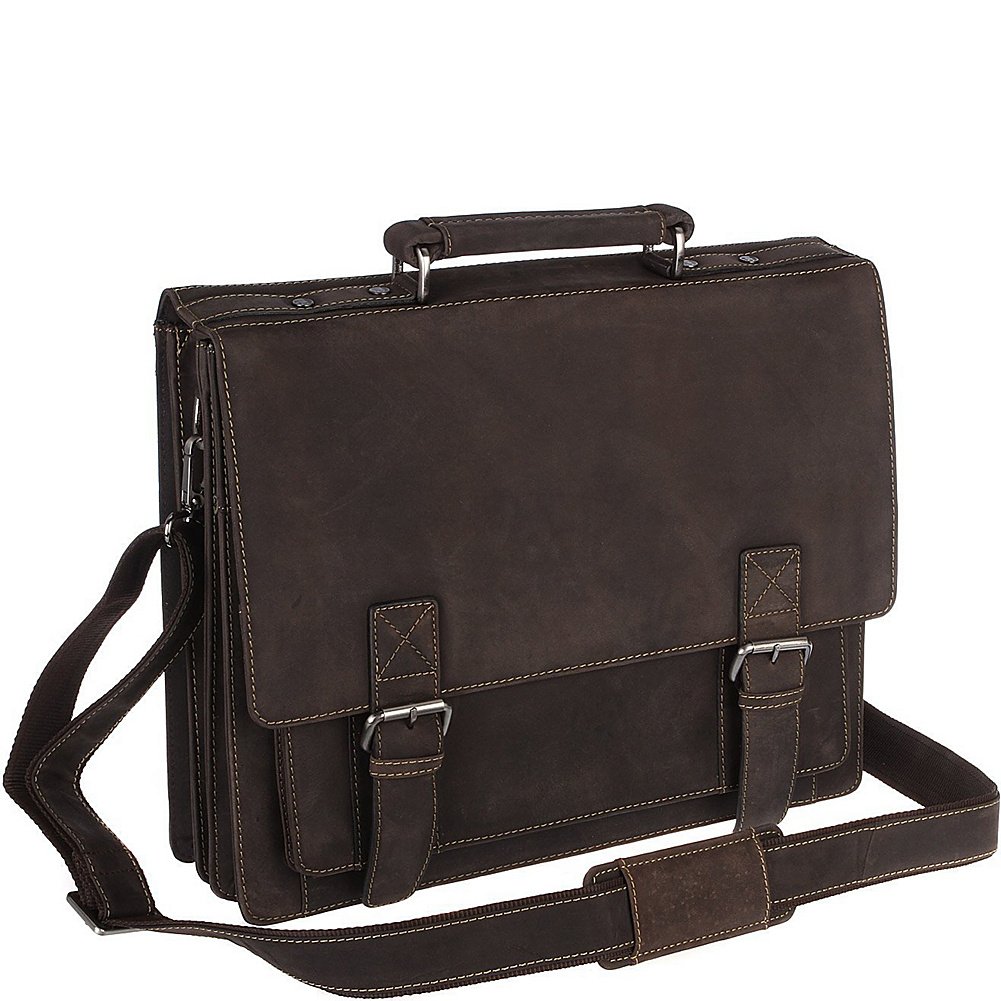 Visconti XL Business Briefcase Distressed Leather