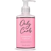 Only Curls Enhancing Curl Gel 250ml | Medium-hold styling gel with avocado oil, kukui oil and aloe for soft definition without stickiness or crunch