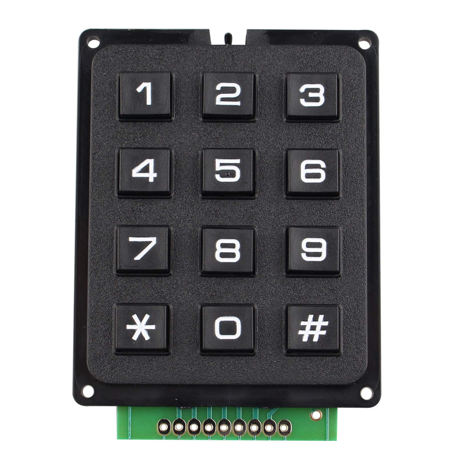 HALJIA 4 x 3 Matrix Array 12 Switch Keypad Keyboard Module 12 Key MCU Membrane Switch Keypad Compatible with Arduino
