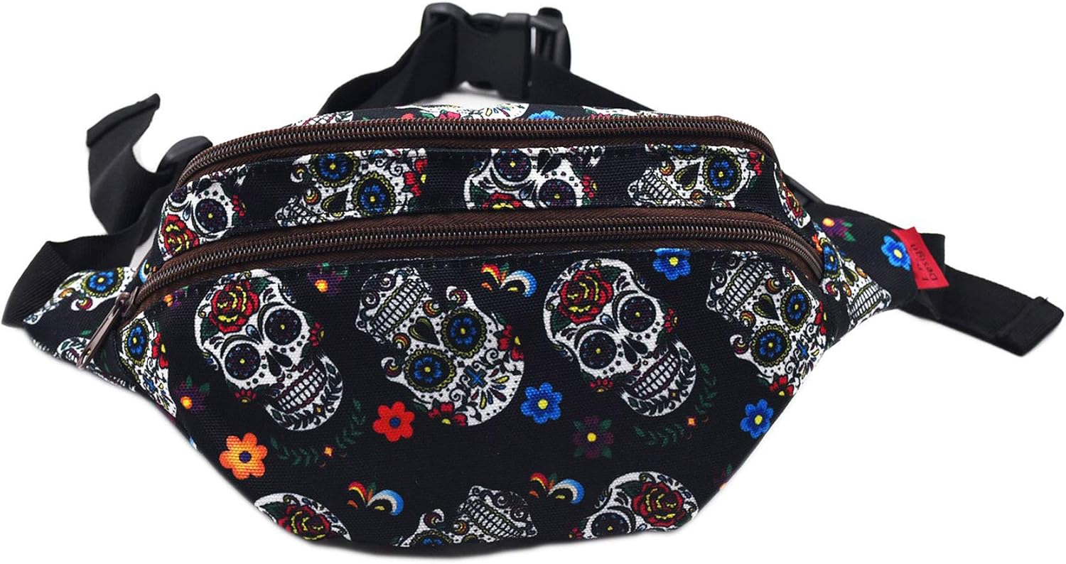 skull bum bag