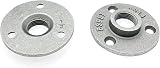 JZK 10x 1/2 Inch Aluminum Alloy Floor Flange for 15mm Pipe Metal Pipe Shelf view 4