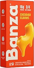 Banza Elbows & Classic Cheddar Mac and Cheese - High Protein, Gluten Free, and Lower Carb Protein Mac and Cheese - 5.5oz