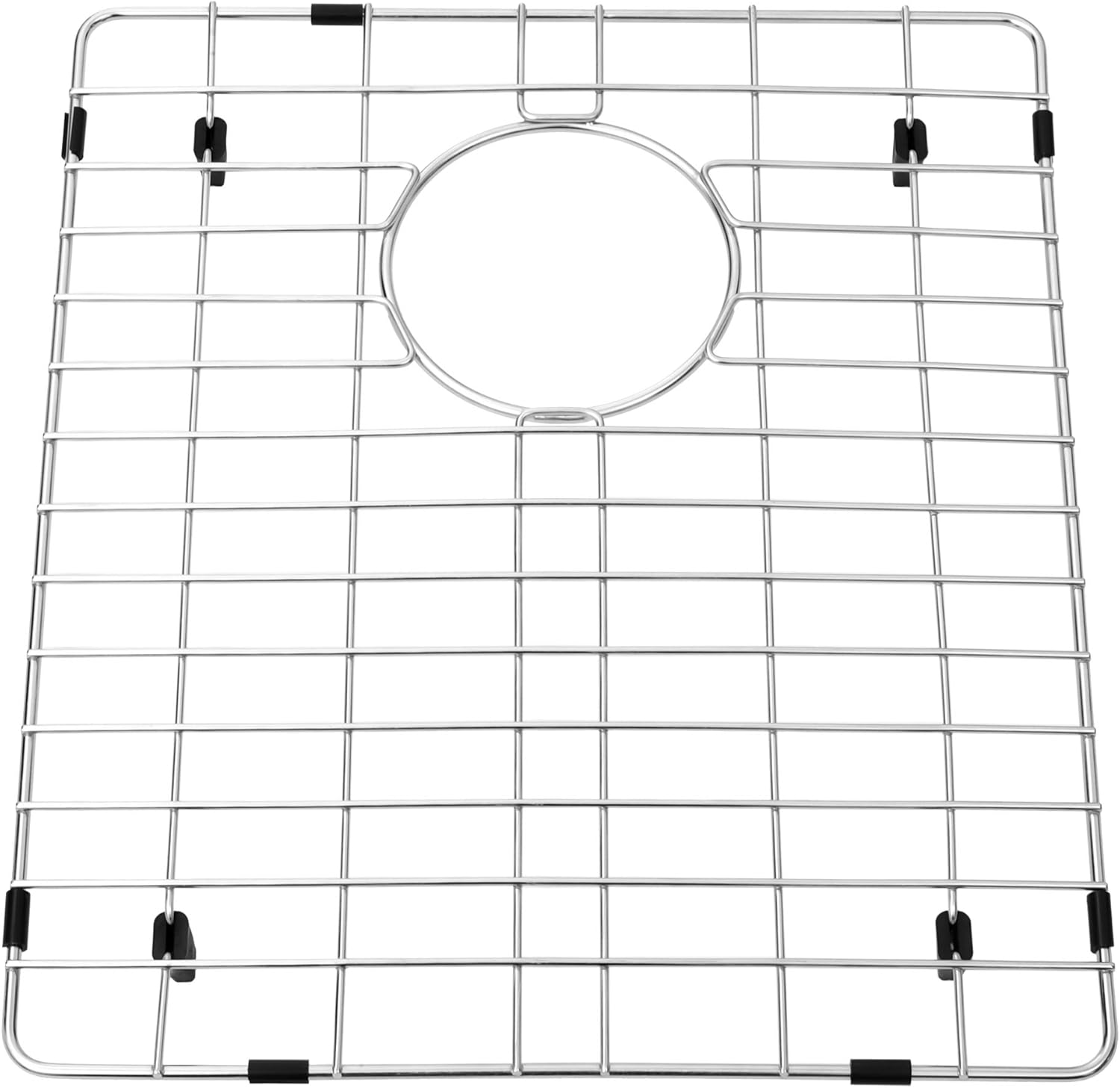 LQS Kitchen Sink Grid and Sink Protectors, Premium Stainless Steel Sink