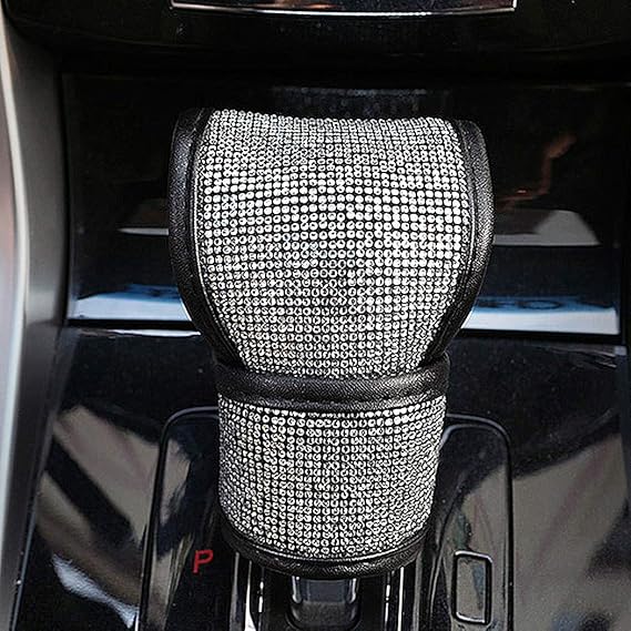 ESKONKE Princess ONLY Car Gear Lever Cover with Bling