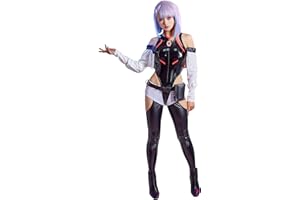 Cosplay.fm Women’s Cosplay Costume PU leather Bodysuit Set Anime Cosplay Outfit Punk Bodysuit
