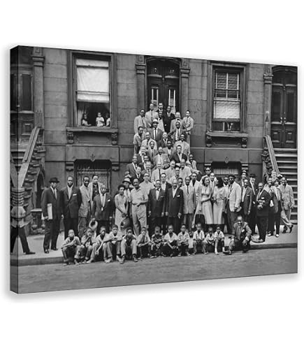 Amazon.com: Art Kane A Great Day in Harlem Jazz Portrait 1958 Art