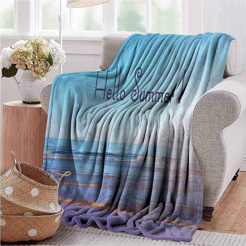 painting-home Car Blanket Summer, Sunbeams August Holidays Lightweight Thermal Fleece Blankets for Kids Toddler Children Gift 60 x 70 Inch