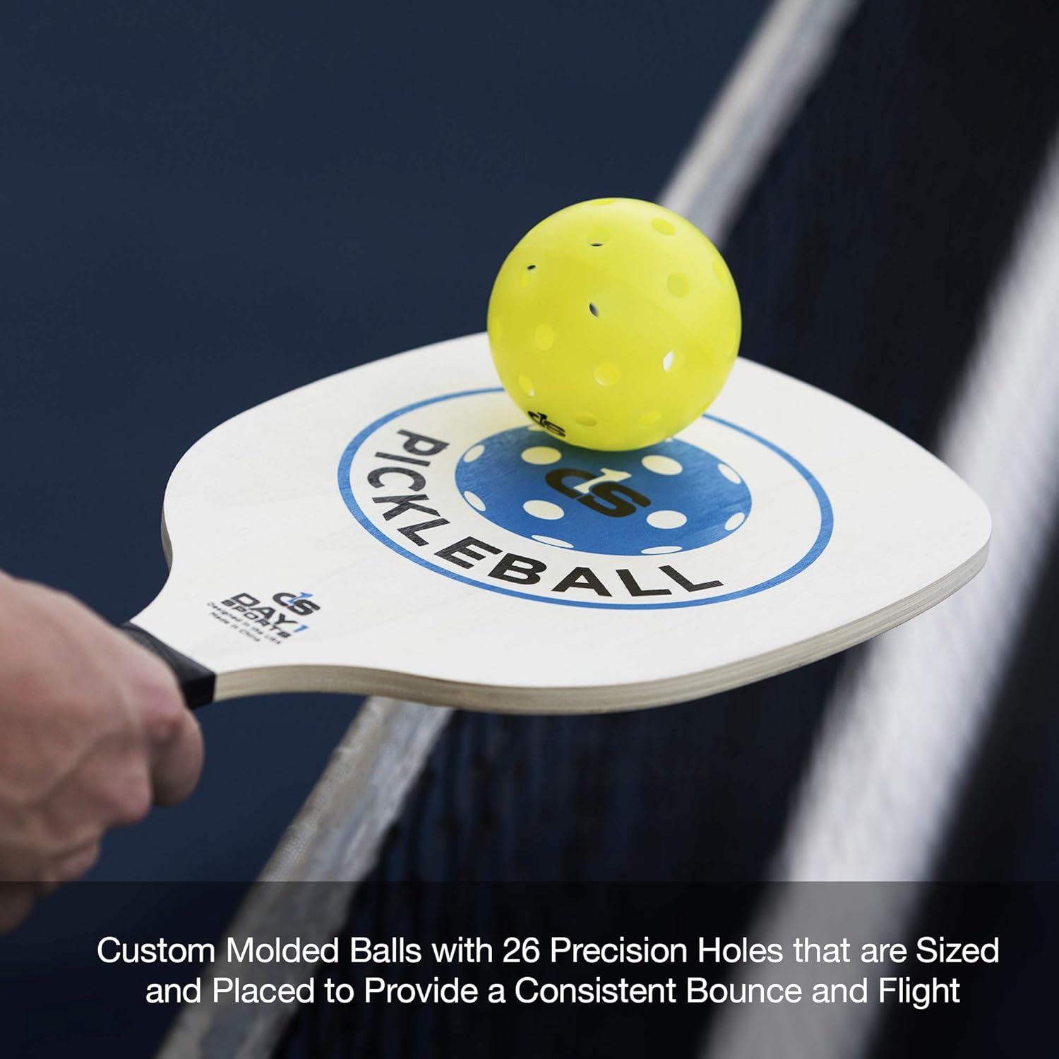 Amazon.com : Day 1 Sports Pickleball Paddle Starter Set with 2 Blue Paddles, Carry Bag, 4 Indoor Pickle Balls Beginner and Recreational Pickleball Kit with ...