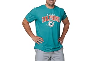 FOCO NFL Men's Officially Licensed Arch Logo Short Sleeve Performance Team T-Shirt