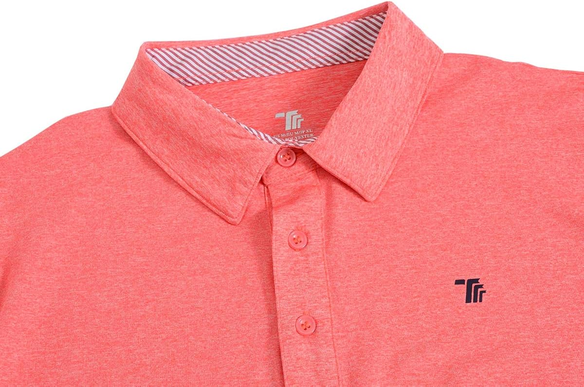JINSHI Men's Athletic Shirts Sports Polo T-Shirts Short Sleeve Classic Golf Polo Shirt: Clothing