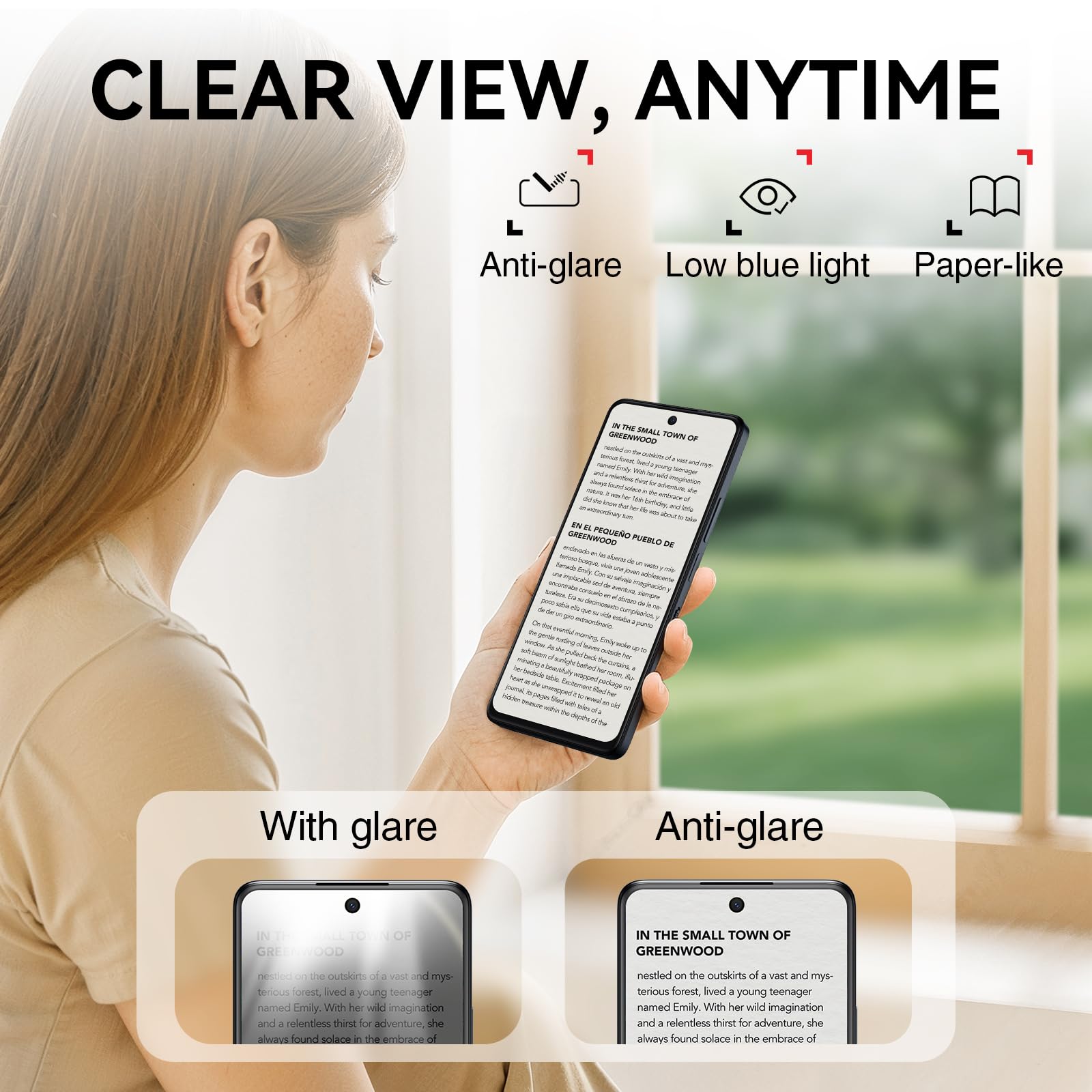 TCL 60 XE NXTPAPER 5G Cell Phone, AT&T, T-Mobile & Verizon Unlocked Android Smartphone, 8GB+256GB, 6.8