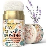 Nuva - Dry Shampoo Powder - Dry Shampoo for Women with Lavender Extract & Biotin - Voluminazing & Travel Size Shampoing Sec -