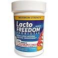 Lacto-Freedom Probiotic for Lactose Intolerance. 7 Day Supply Provides Months of Relief - Helps Digest Lactose in Dairy - Lactase Producing Probiotic - 21 Caps