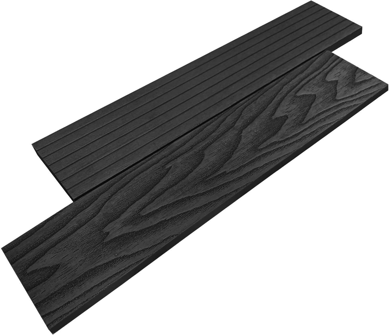 Composite Decking, WPC Decking, Wood Plastic Decking, Dino Decking UK - Boards, Edging, Trims, Fixings, Clips, Joists, Fascia Board - Graphite (2.2m)