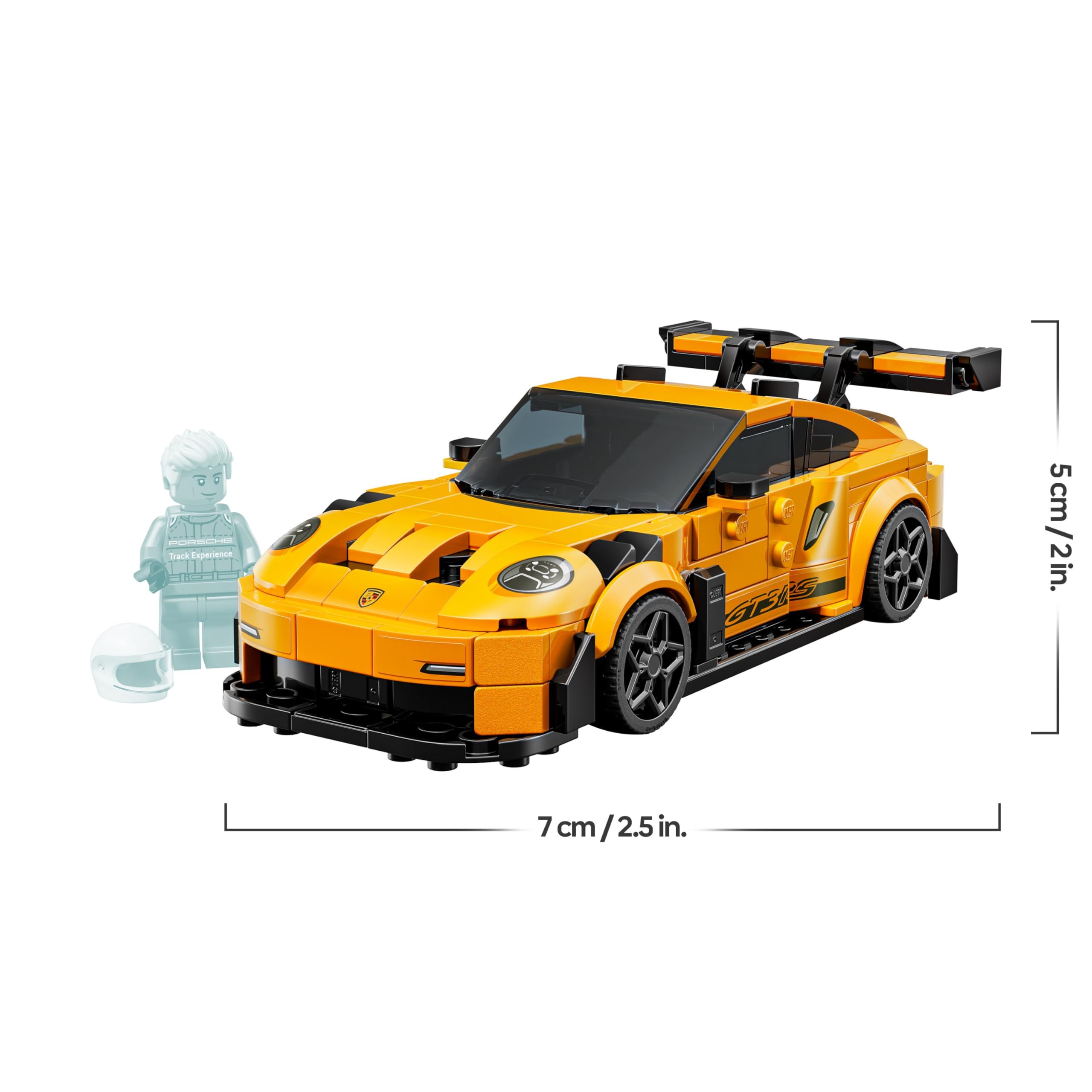 LEGO Speed Champions Porsche 911 GT3 RS Supersportwagen - Spielzeugauto mit 1 Minifigur zum Sammeln und Ausstellen - Kreatives Geschenk für Jungen, Mädchen ab 9 Jahren und Sportwagen Fans - 77239 8