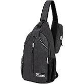 Carrywell (Not Made In China) Crossbody Sling Backpack, Small Daypack For Travel, Hiking, Anti-Theft Chest Bag, Lightweight