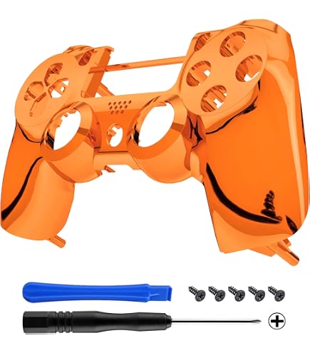Amazon.com: eXtremeRate Chrome Gold Edition Custom Front Housing
