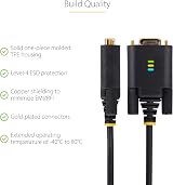 StarTech USB to DB9 RS232 Adapter Cable 1m FTDI COM Retention LED view 6