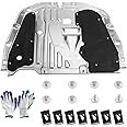 TomGoo Engine Splash Shield Guard Compatible with Honda Civic 2016—2021, Engine Case Guard Under Car Shield Cover OEM 74110-TBA-A00 90674-TY2-A01 Engine Splash Guard