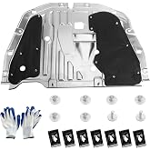 TomGoo Engine Splash Shield Guard Compatible with Honda Civic 2016 2017 2018 2019 2020 2021, Engine Case Guard Under Car Shield Cover OEM 74110-TBA-A00 90674-TY2-A01 Engine Splash Guard