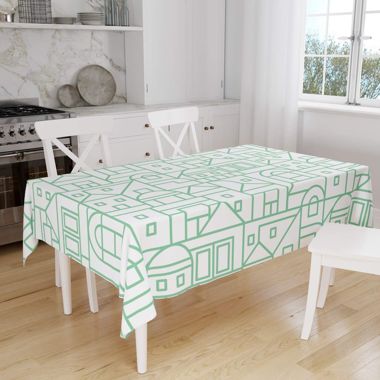 Bonamaison Kitchen Decoration, Tablecloth, 140cm x 160cm - Designed and Manufactured in Turkey