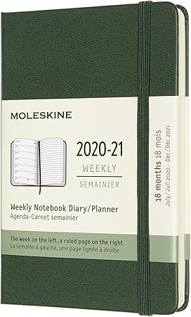 Amazon モレスキン 手帳 年7月始まり 18カ月 ウィークリーダイアリー ハードカバー ポケットサイズ マートルグリーン Dhk1518wn2y21 文房具 オフィス用品 文房具 オフィス用品