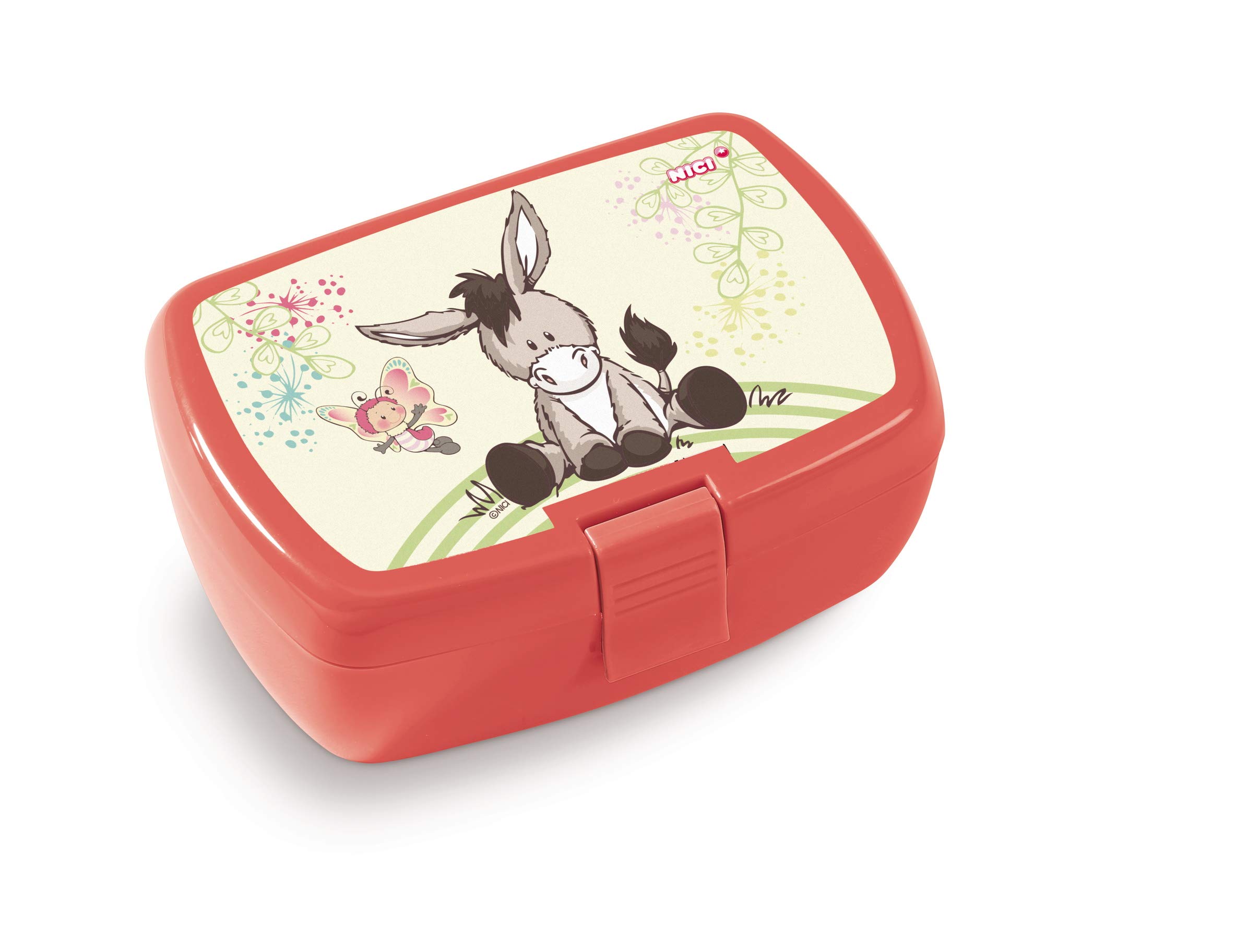 NICI Lunchbox, Donkey and Butterfly, 18x12,5x6,5cm