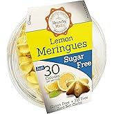 Krunchy Melts Original Sugar Free Meringue Cookies | Sugar Free Lemon Flavor | Only 30 Calories Per Serving | Fat Free, Gluten Free, Dairy Free | Keto Friendly | Zero Net Carbs (2 Oz)