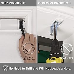 Sulugood No Tools No Drill Cordless Light Filtering