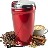 Andrew James Electric Grinder 150W Bean Nut Spice 70g Basin Red view 1