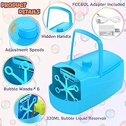 Bubble Machine, 18000+ Bubbles Per Minute Bubble