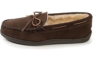 Minnetonka Men's Pile Lined Hardsole Slipper