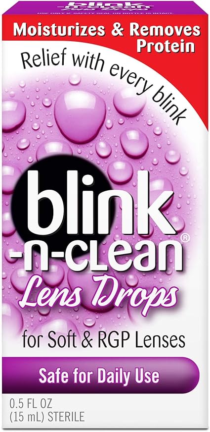 Amazon Com Complete Blink N Clean Lens Drops For Soft Contact Lenses 15 Ml Pack Of 2 Health Personal Care