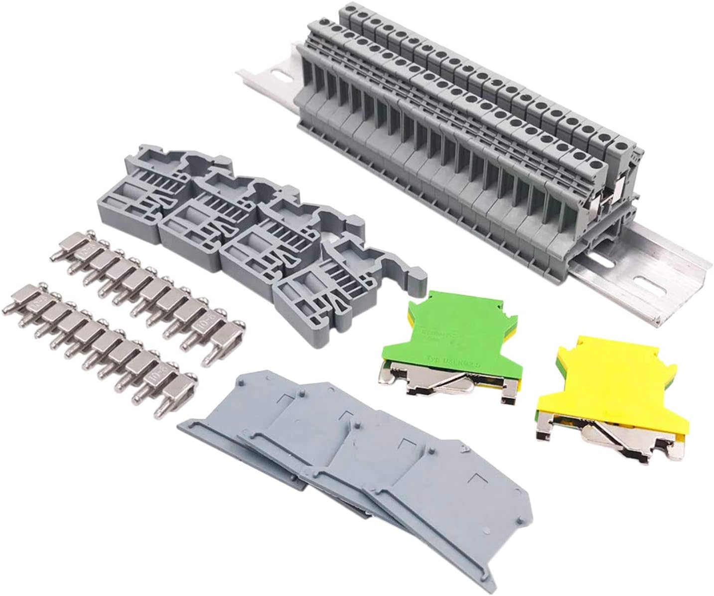 Camisin Din Rail Terminal Blocks Kit Uk2.5N 12 Awg