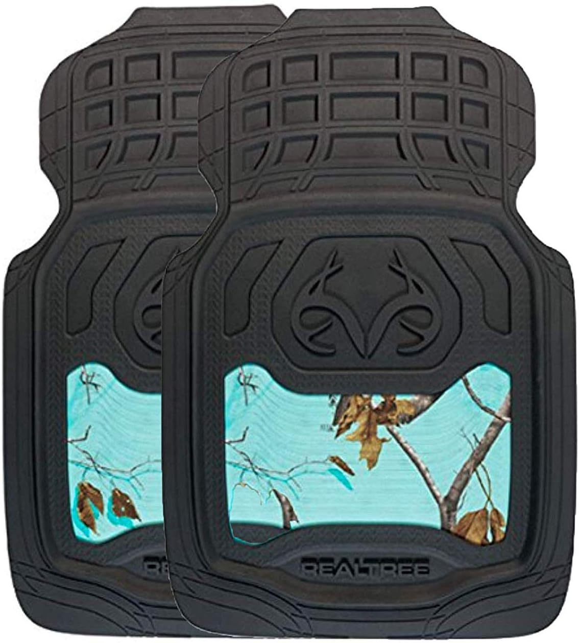 Amazon Com Realtree Camo 2 Pc Front Camo Floor Mats Truck Floor Mats Timber Xtra And Mint Camo Mint Camo Clothing