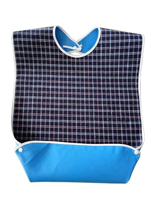 MMIRAG Adult Bib with Foldable Food Pocket Resuable