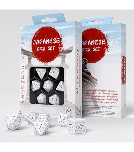 Amazon.com: Q-Workshop Japanese Dice Set: Last Words Stone