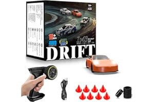 EVERBIGMAI RC Drift car, 1/43 Mini Rc Drift car with Gyroscope, 2.4GHz Full Proportional Remote control Cars, 4WD High Speed Racing with Lights, Racing Tires, Model Cars Gift for Adults, Kids, Boys, Girls