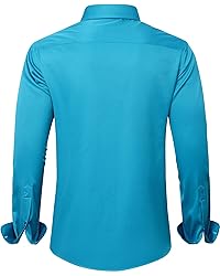 J.VER Men's Dress Shirts Solid Long Sleeve Stretch