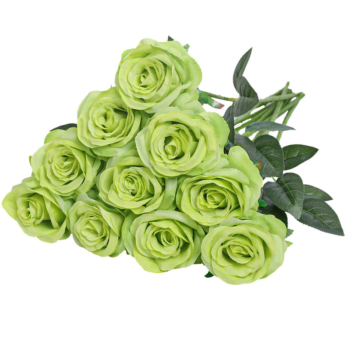 Nubry Artificial Silk Rose Flower Bouquet Lifelike Fake Rose for ...