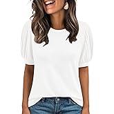 AUTOMET Womens Tops Summer Sweater Long Tunic Dressy Casual Blouses Business Cute Trendy Short Sleeve Shirt 2026