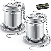 House Again 2 Pack Tea Infuser, Extra Fine Mesh Tea Infusers for Loose Tea, 18/8 Stainless Steel Tea Strainer with Extended C