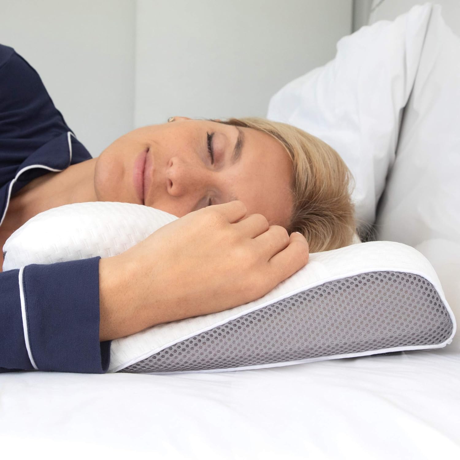 Cervical Memory Foam Pillow for Neck and Shoulder Pain – Ergonomic, Orthopedic Pillow for Side, Back, Stomach Sleepers - Contour Pillows for Sleeping - Premium Bedding Accessories - Free Sleeping Mask: Office Products