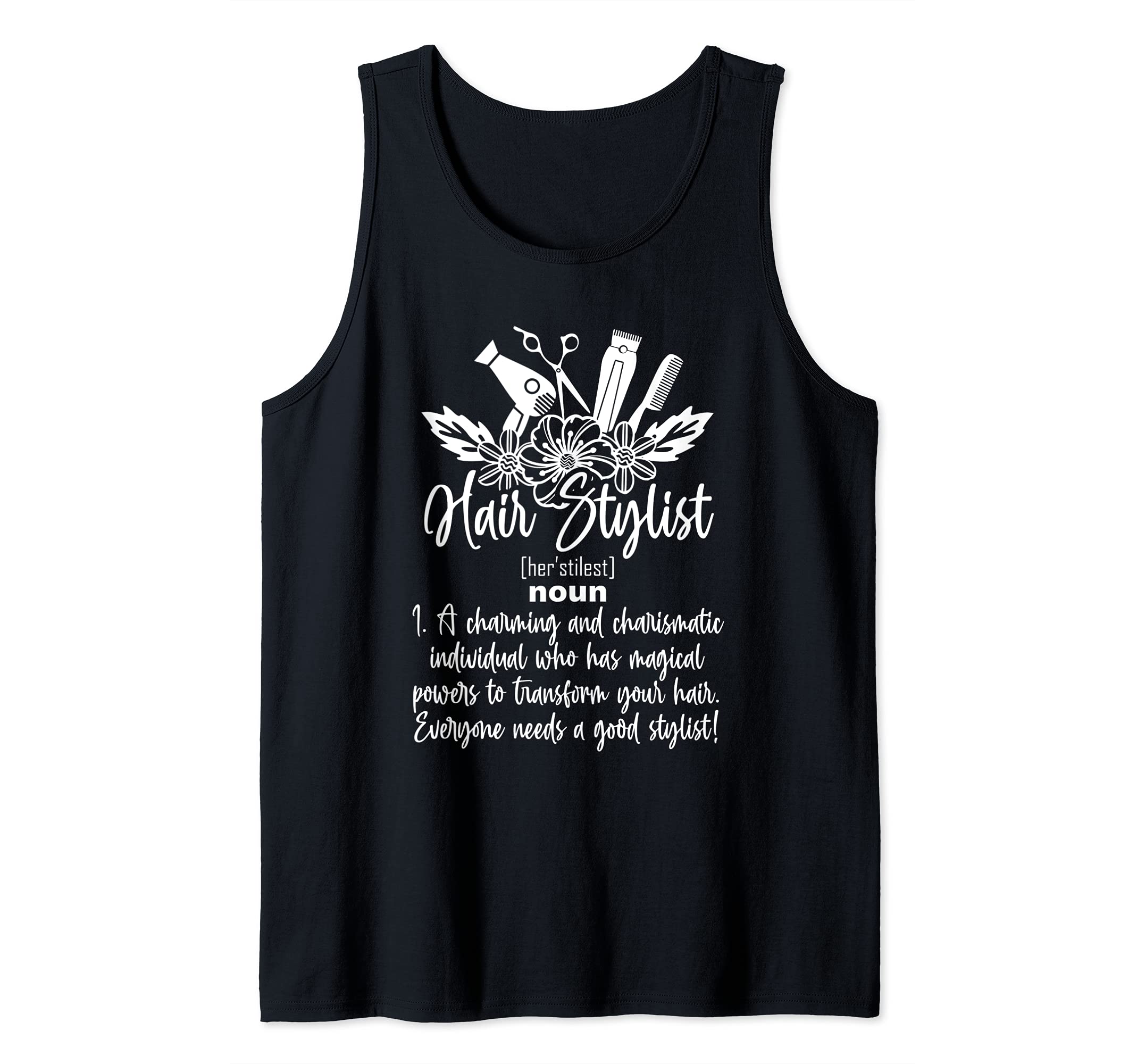 Awesome Hair Stylist Definition Beauty Salon Staff Tank Top