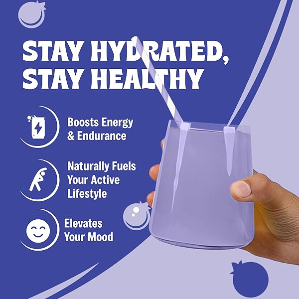 BLUEBERRY HYDRATION POWDER – ZERO SUGAR ELECTROLYTE DRINK MIX | 90 SERVINGS | KETO, VEGAN, GLUTEN-FREE | NATURAL ELECTROLYTES FOR MUSCLE RECOVERY, ENERGY, CRAMP RELIEF | FOR WOMEN, RUNNERS