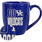 Rico Industries NCAA Kentucky Wildcats Team Slogan 16 oz Team Color Laser Engraved Speckled Ceramic Coffee Mug