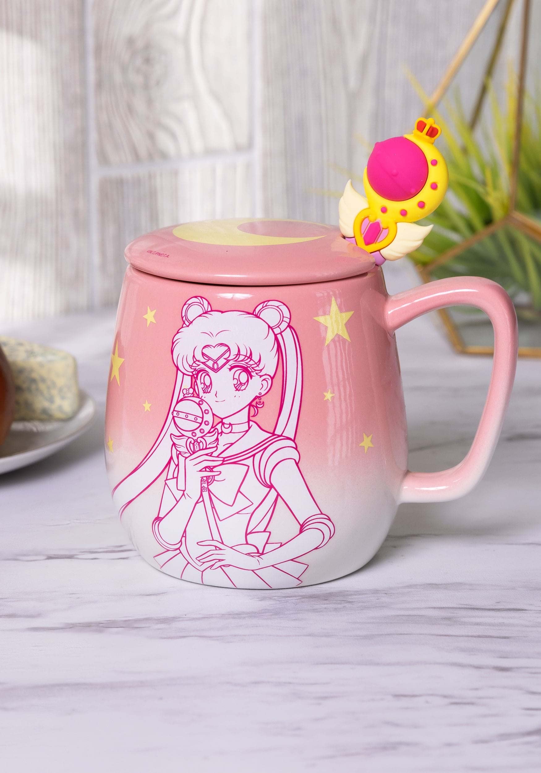 Sailor Moon 16oz Ombre Mug with Molded Spoon Standard