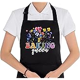uinwk Grandma Aprons for Women with Pockets, Mother's Day Gifts for Grandma from Grandkids Waterproof Adjustable